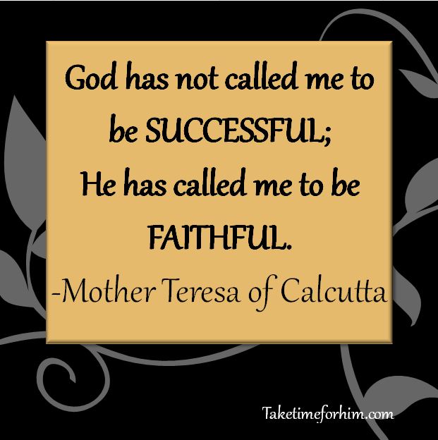 God calls to faithfulness